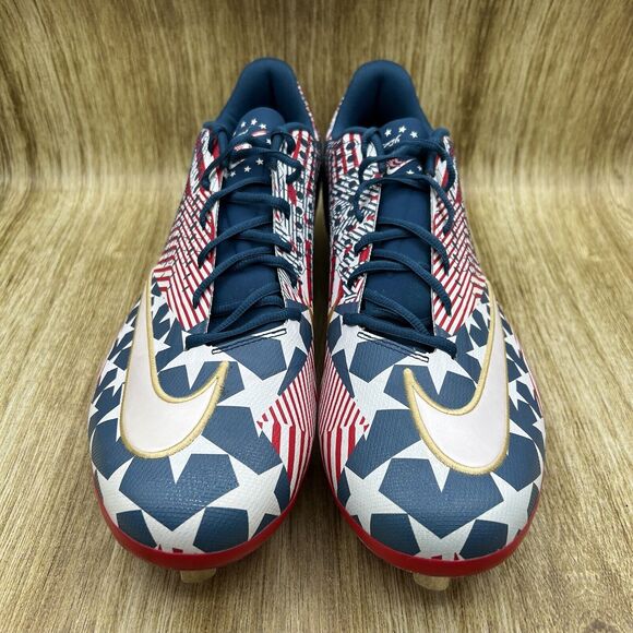 Mens Size 15 -  Nike Lunar Vapor Ultrafly Elite USA‎ Metal Baseball Cleats Shoes - Picture 2 of 9